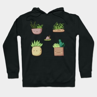 Cute plants with faces Hoodie